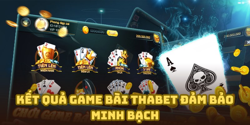Kết quả trò chơi tại Thabet luôn được đảm bảo tính công bằng